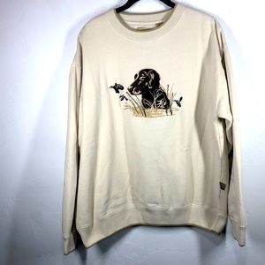 Field Tested embroidered Lab & Duck sweatshirt L